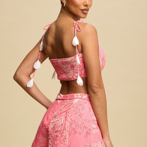 Pink Tassel Shorts Set - Picture 2 of 2